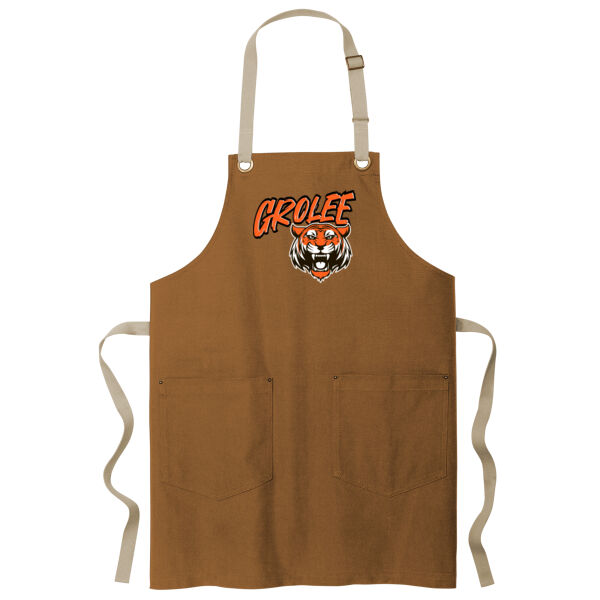 Canvas Full Length Two Pocket Apron - A815 Thumbnail