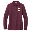 Ladies Silk Touch Long Sleeve Polo Thumbnail